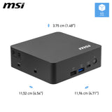 MSI Cubi NUC AI+ 3MG Intel Core Ultra 7 355 ( Core Ultra Series 3 ) Barebone, NUC, SFF, Mini Computer, HTPC, (NO RAM, NO SSD, NO OS), NPU/Intel Graphics/DDR5/Dual ThunderBolt 4/Dual HDMI/Dual LAN/WiFi 7/BT 5.4/VESA - NUC AI+ 3MG i7 355 BB