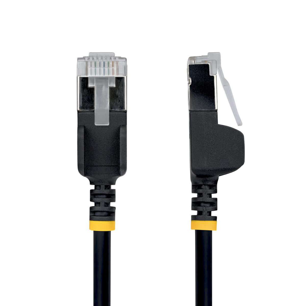 StarTech.com 2m Black Ultra Slim Cat6A Ethernet Cable, Snagless, FTP, Pure Bare Copper Wire, 34AWG Slim RJ45 Network Patch Cord, Individually Tested