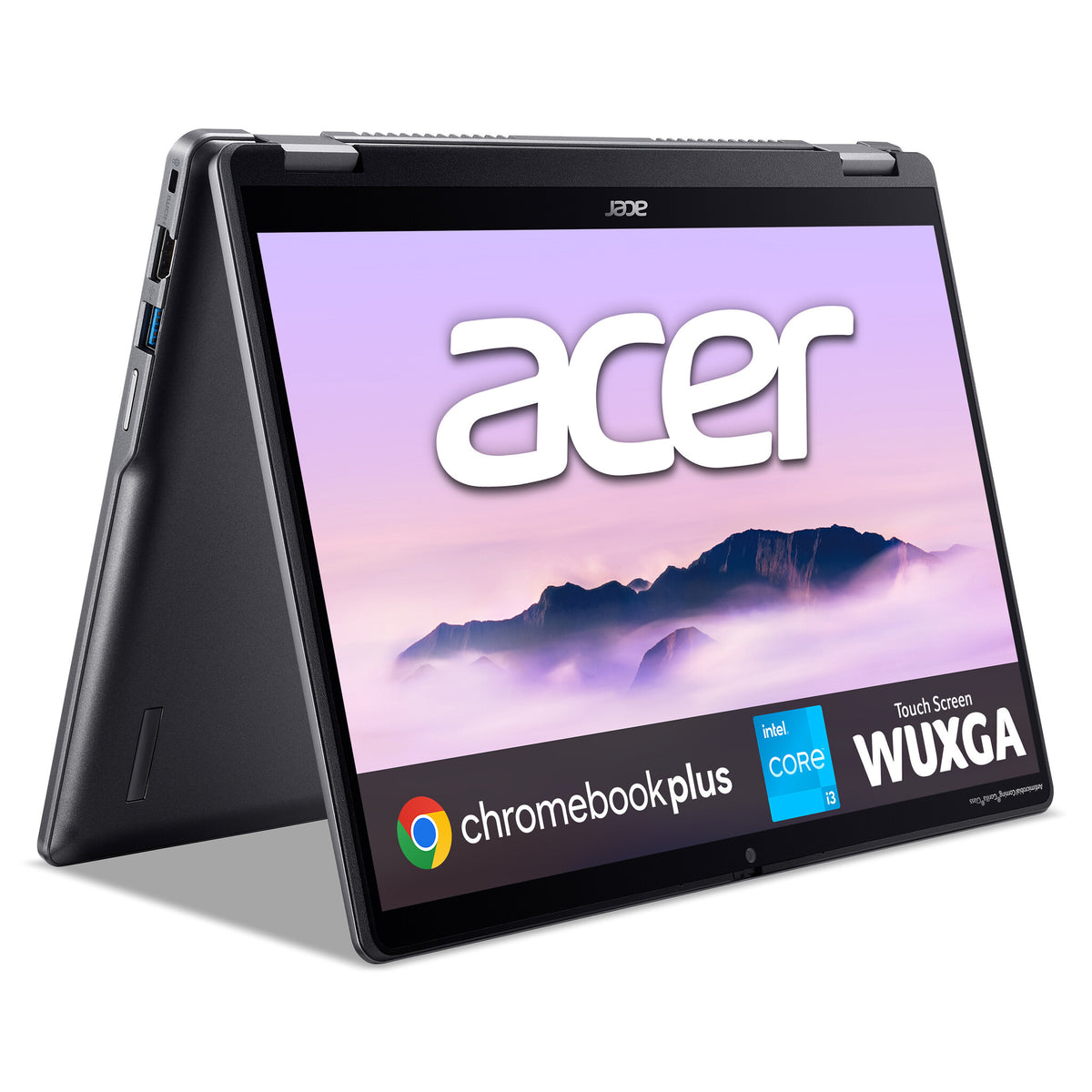 Acer Chromebook Enterprise 514 Plus Spin 514 convertible (CPE594-1N) - Intel Core i3, 8GB RAM, 256GB SSD, 14" WUXGA touchscreen, Chrome OS