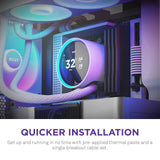 NZXT Kraken Elite 420 RGB Processor All-in-one liquid cooler 14 cm White 1 pc(s)