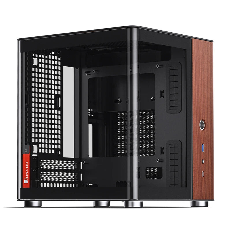 Jonsbo TK-0 BLACK computer case Black, Wood