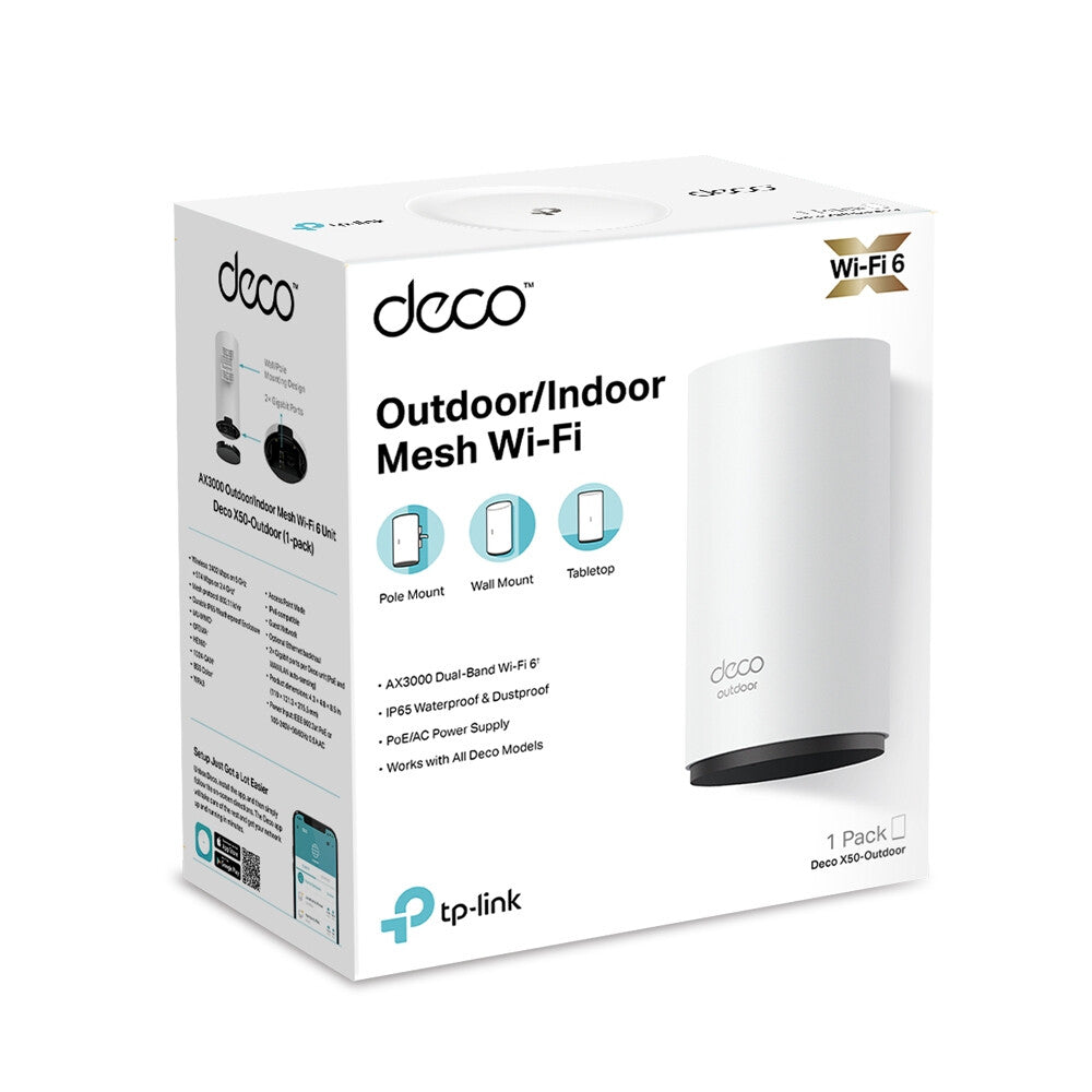 TP-Link AX3000 Outdoor / Indoor Whole Home Mesh WiFi 6 Unit