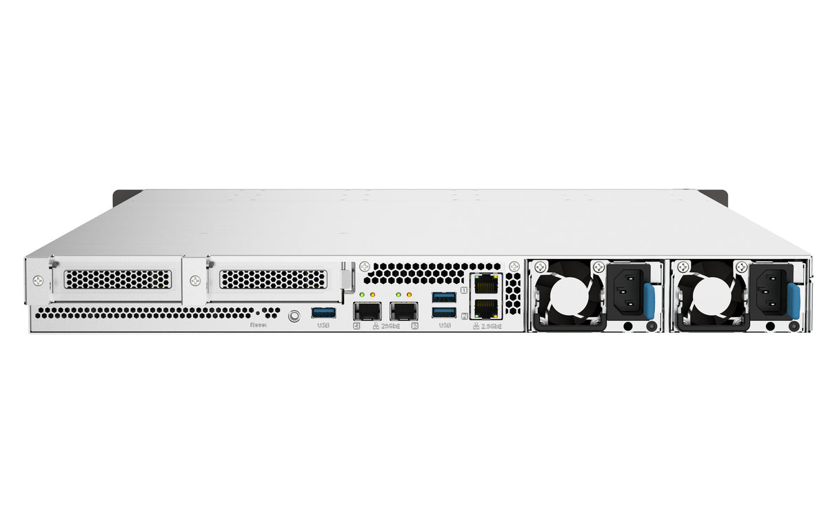 QNAP TS-h1090FU NAS Rack (1U) EPYC 7302P 128 GB DDR4 0 TB QuTS hero Black, Grey