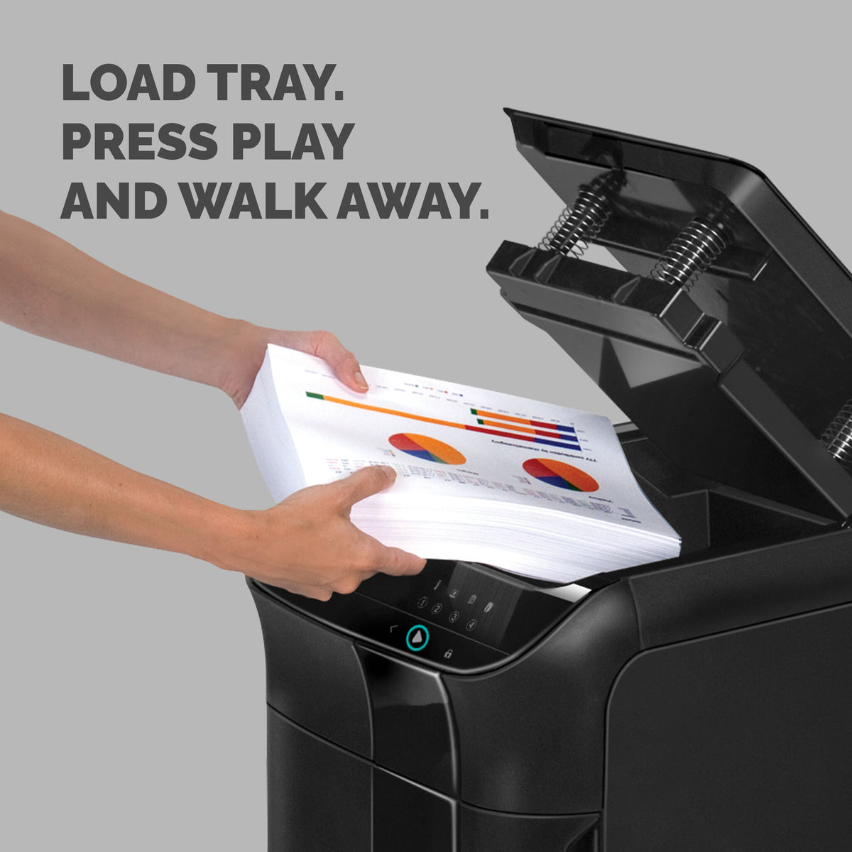 Direct Shred Fellowes AutoMax 600M paper shredder Micro-cut shredding 60 dB 23 cm B ...