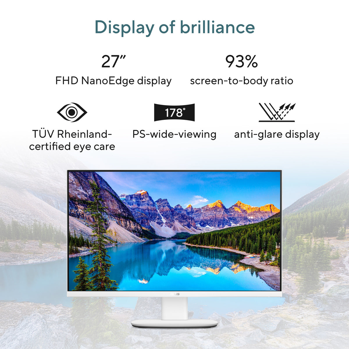 ASUS V600 AiO VM670KA-WPE054W AMD Ryzen™ AI 7 350 68.6 cm (27") 1920 x 1080 pixels All-in-One PC 16 GB DDR5-SDRAM 512 GB SSD Windows 11 Home Wi-Fi 6 (802.11ax) White
