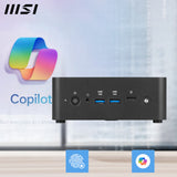 MSI Cubi NUC AI+ 2MG Intel Core Ultra 9 288V, Desktop PC, NUC, SFF, Mini Computer, HTPC, (32GB RAM, 1TB Storage, Windows 11 PRO NextGen Premium), Intel Arc Graphics/Embedded DDR5/Dual ThunderBolt 4/HDMI/Dual LAN/WiFi 6E/BT 5.3/VESA