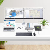 StarTech.com Dual-Monitor USB4 Docking Station, Dual 4K 120Hz or Single 8K 60Hz HDMI, 100W Laptop Charging, 2.5GbE, USB-C Multi-Monitor Dock, Driverless