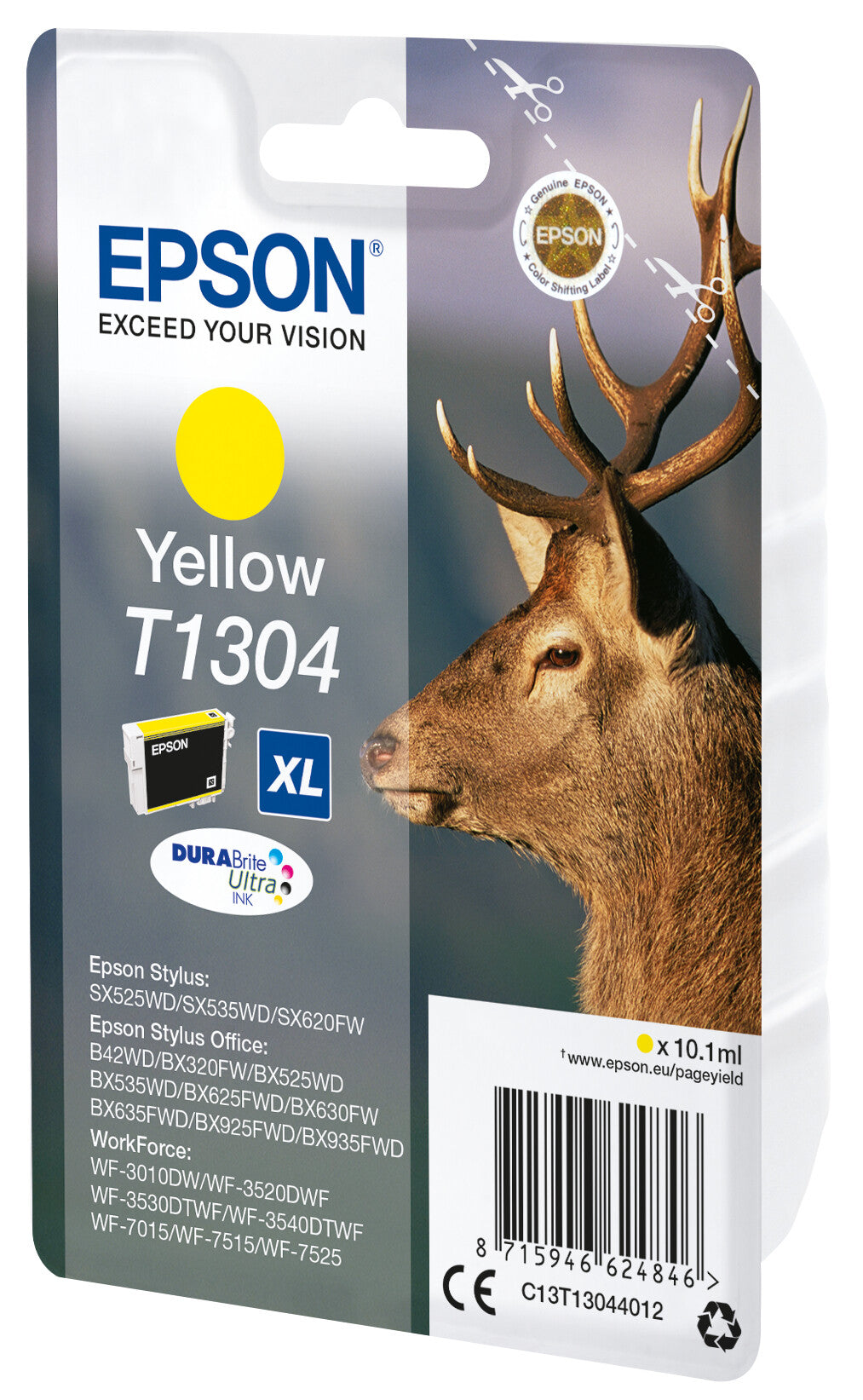 Epson Stag Singlepack Yellow T1304 DURABrite Ultra Ink