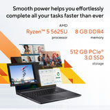 ASUS Vivobook 16 M1605YA-MB189W AMD Ryzen™ 5 5625U Laptop 40.6 cm (16") WUXGA 8 GB DDR4-SDRAM 512 GB SSD Wi-Fi 6E (802.11ax) Windows 11 Home Silver