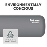 Fellowes Keyboard Wrist Rest Breyta Keyboard Wrist Support with Antibacterial Protection Ergonomic Wrist Support Grey