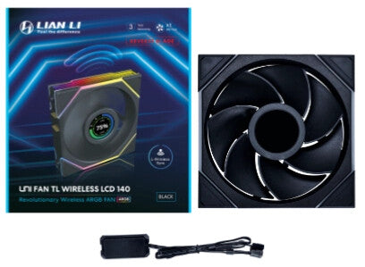 Lian Li Uni Fan TL WIRELESS LCD 140 REVERSE BLADE Computer case 14 cm Black 1 pc(s)