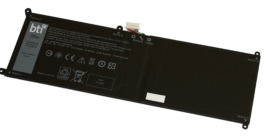 BTI 07VKV9 compatible 30Wh 4-cell battery for DELL LATITUDE 12 7275 XPS 12 9250