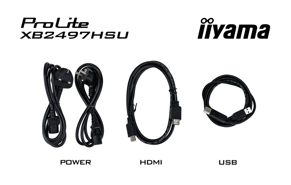 iiyama ProLite XB2497HSU-B1 computer monitor 60.5 cm (23.8") 1920 x 1080 pixels Full HD LED Black