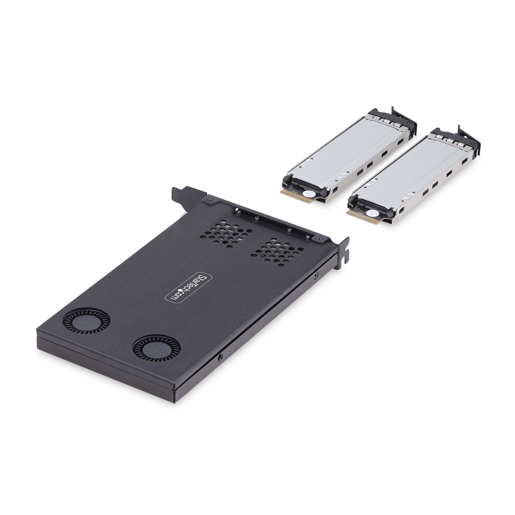 Stackable Ssd Mount StarTech.com Dual-Bay M.2 NVMe SSD to PCIe x8 Removable Mobile Rack; B ...