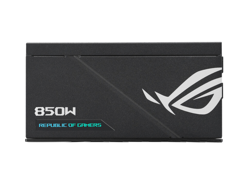 Fuente de alimentación Asus ROG LOKI SFX-L Platinum de 850 W, factor de forma pequeño, totalmente modular, 80+ Platinum, PCIe 5.0, botón de ventilador de 0 dB, RGB, soporte ATX a SFX