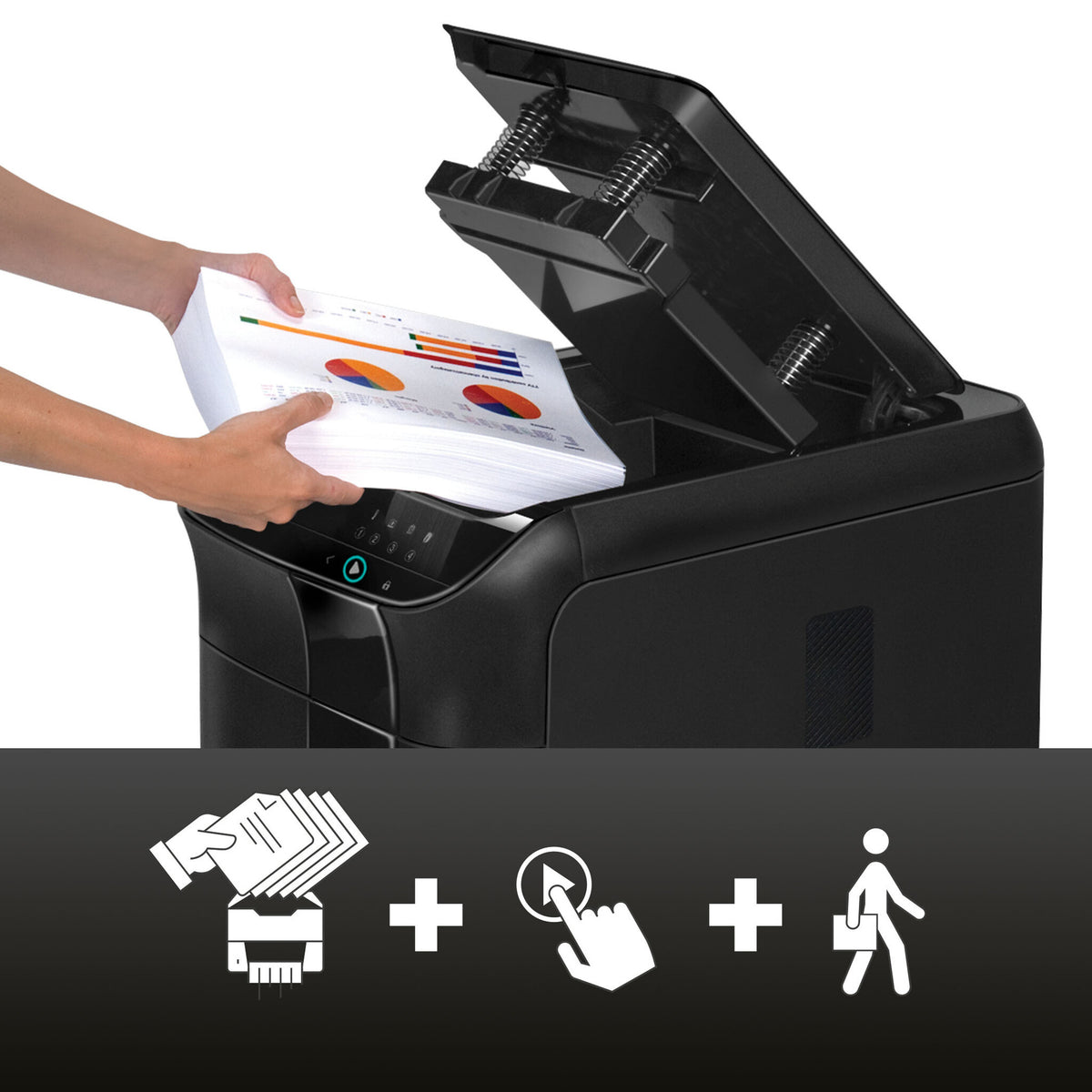 Fellowes AutoMax 600M - Shredder - micro-cut - 2 x 12 mm - P-5