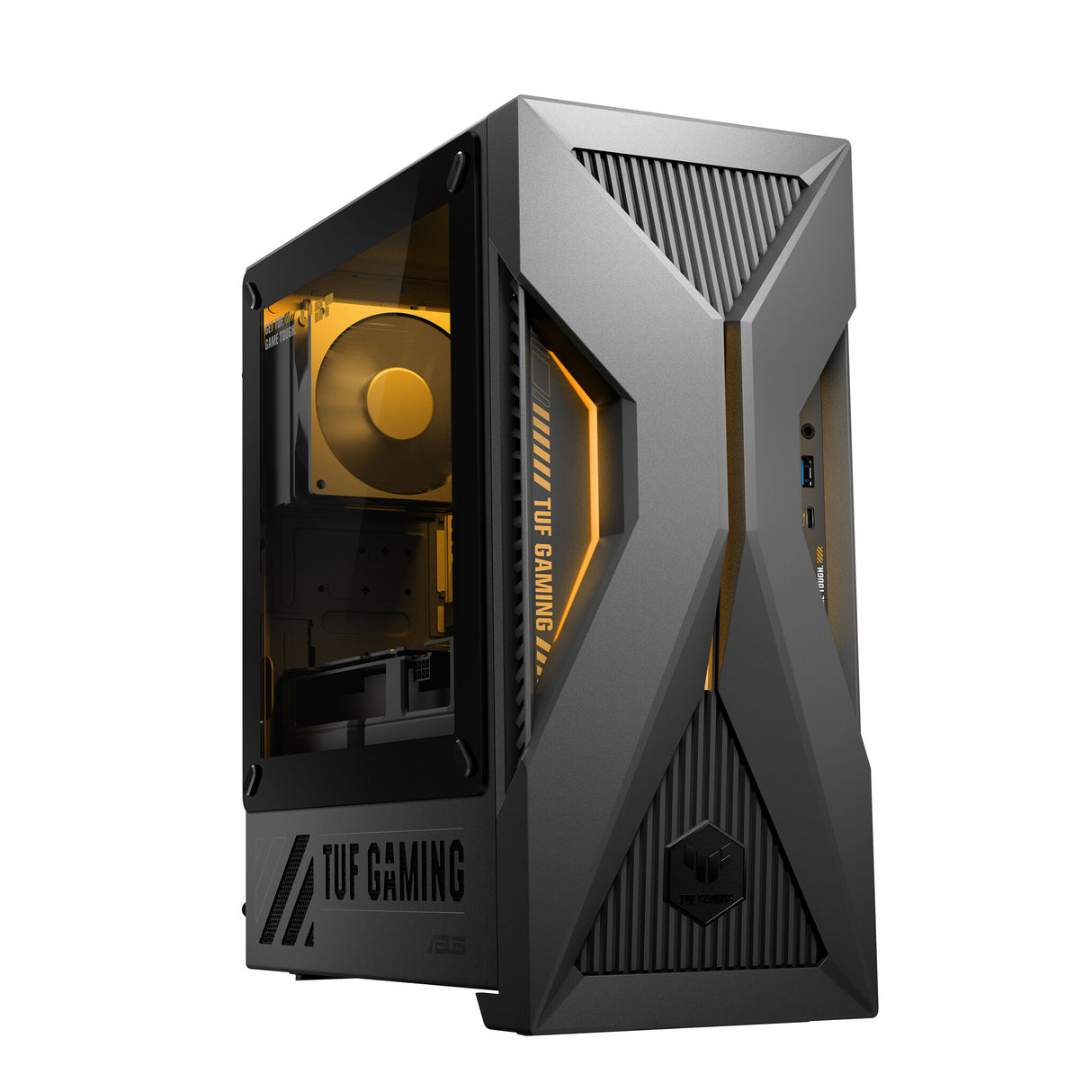 ASUS TUF Gaming T500 T500MV-13420H317W Intel® Core™ i5 i5-13420H 16 GB DDR5-SDRAM 1 TB SSD NVIDIA GeForce RTX 5060 Windows 11 Home Mini Tower PC Black, Grey