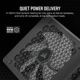 Bloc d'alimentation Corsair 1000 W HX1000i V2, ventilateur dynamique fluide, entièrement modulaire, bruit ultra faible, 80+ Platinum, ATX 3.0, PCIe 5.0