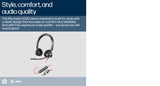 POLY Blackwire 3320 Stereo Microsoft Teams Certified USB-C Headset +USB-C/A Adapter