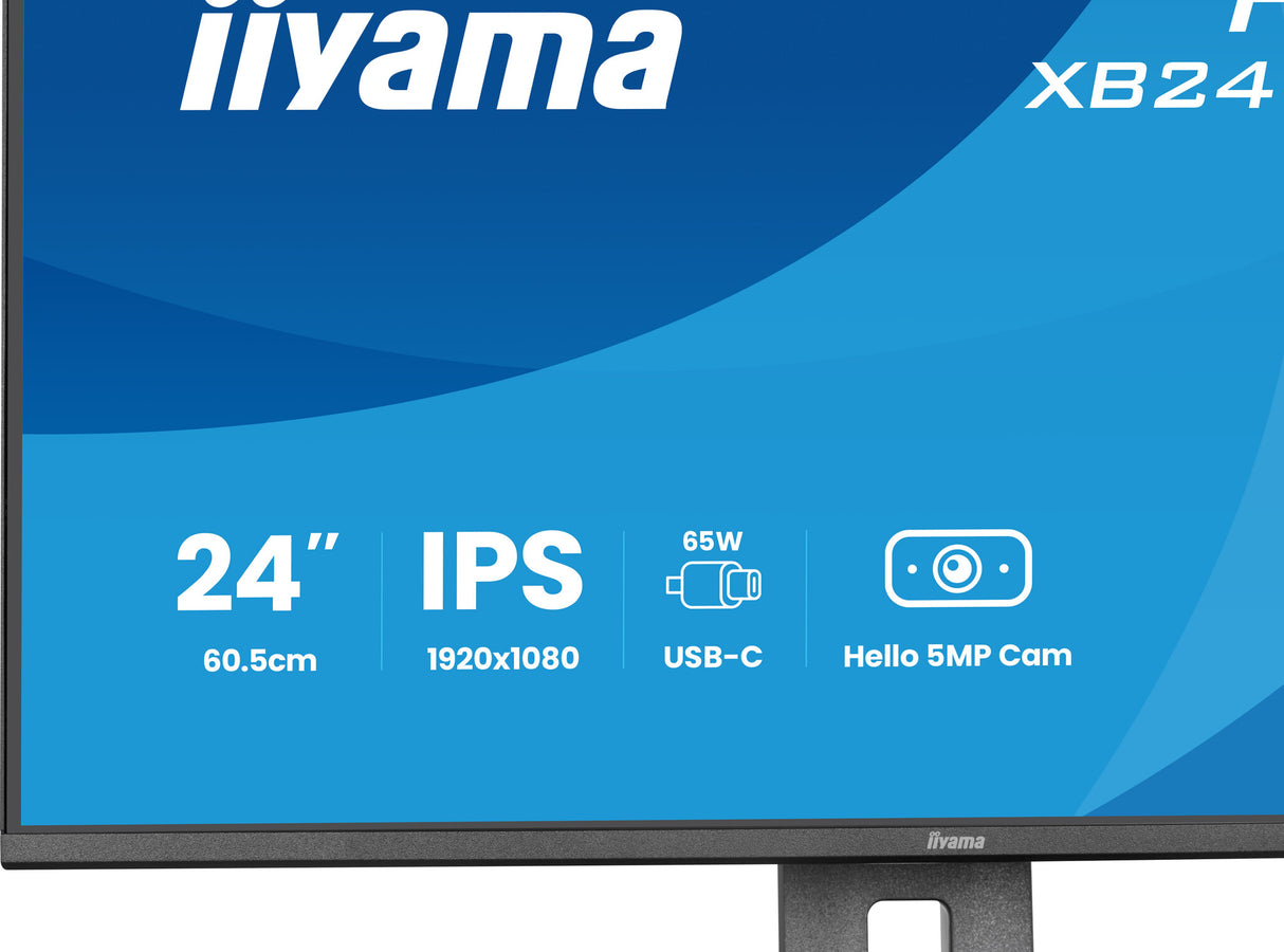 iiyama ProLite XB2497HSNH-B1 24IN IPS LCD 4MS 1920X1080 350CD/M2 HDMI/DP/USB 2 computer monitor 60.5 cm (23.8") 1920 x 1080 pixels Full HD Black