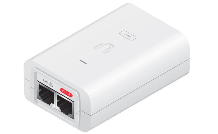 Ubiquiti POE-24-12W-WH 24V 12W Fast Ethernet PoE Injector White