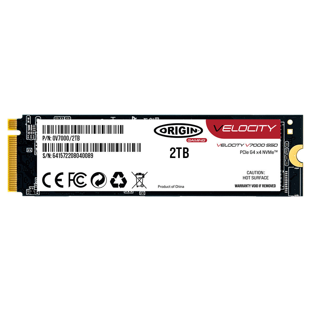 Origin Storage Velocity V7000 2TB PCIe 4.0 NVMe M.2 SSD