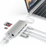 Satechi ST-TCMA2S laptop dock/port replicator USB 3.2 Gen 1 (3.1 Gen 1) Type-C Silver
