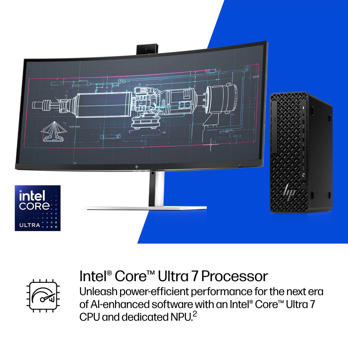 HP Z2 SFF G1i Wolf Pro Security Edition Intel Core Ultra 7 265K 48 GB DDR5-SDRAM 1 TB SSD NVIDIA RTX Pro 2000 Blackwell Windows 11 Pro Workstation AI Workstation, AI PC Black