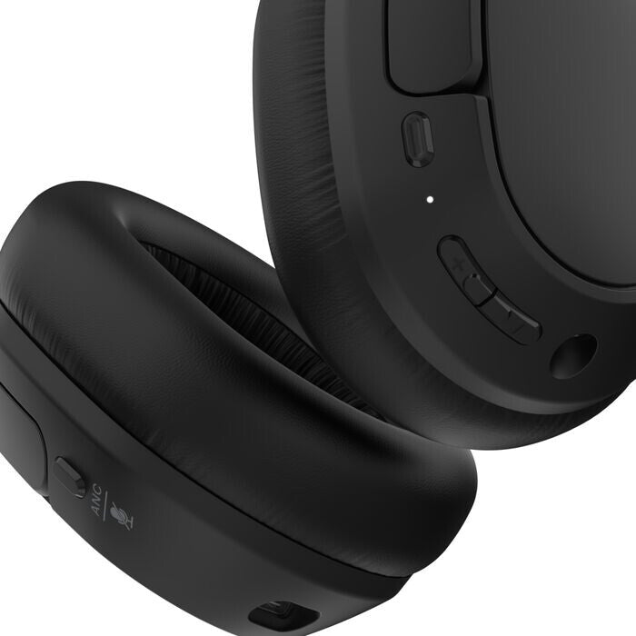 Belkin AUD008HQBK headphones/headset Wireless Head-band Calls/Music USB Type-C Bluetooth Black