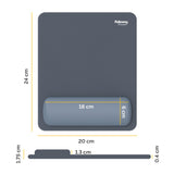 Fellowes Breyta Mouse Mat Wrist Rest Mouse Pad Wrist Support with Antibacterial Protection Ergonomic Mouse Mat Marine