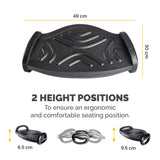 Fellowes Foot Rest Under Desk - Smart Suites Foot Support Ergonomic Foot Rest - Foot Rest Stool for Office & Home - Black