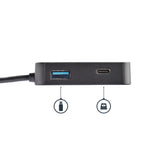 StarTech.com USB C Multiport Adapter - Portable USB-C Mini Dock 4K HDMI Video - Gigabit Ethernet, USB 3.0 Hub (1x USB-A 1x USB-C) - USB Type-C Multiport Adapter - Thunderbolt 3 Compatible