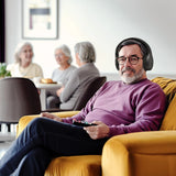 Hama TV Headphones, Over-Ear, 2.4 GHz-Dongle + Bluetooth, Volume Control
