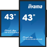 iiyama TF4339AS-B1AG computer monitor 108 cm (42.5") 3840 x 2160 pixels 4K Ultra HD LED Touchscreen Black