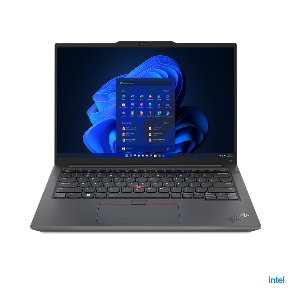 Lenovo ThinkPad E14 Intel® Core™ i5 i5-1335U Laptop 35.6 cm (14") WUXGA 8 GB DDR4-SDRAM 256 GB SSD Wi-Fi 6 (802.11ax) Windows 11 Pro Black, Graphite