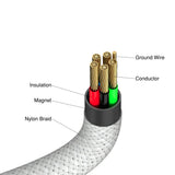 Verbatim Sync & Charge Magnetic Cable - 60W USB-C to USB-C 120 cm Grey