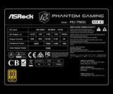 Asrock PG-750G power supply unit 750 W 20+4 pin ATX ATX Black