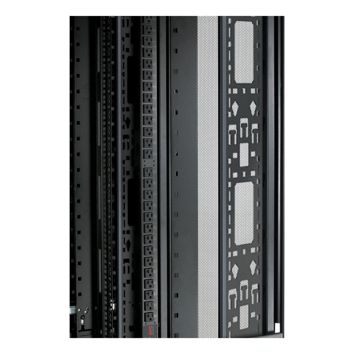 APC NetShelter Cable Management, Vertical Cable Manager, for NetShelter SX 42U, Set of 2, Black, 117 x 1930 x 130 mm