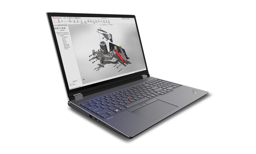 Lenovo ThinkPad P16 Gen 2 Intel® Core™ i7 i7-13850HX Mobile workstation 40.6 cm (16") WQXGA 16 GB DDR5-SDRAM 512 GB SSD Wi-Fi 6E (802.11ax) Windows 11 Pro UK English Black