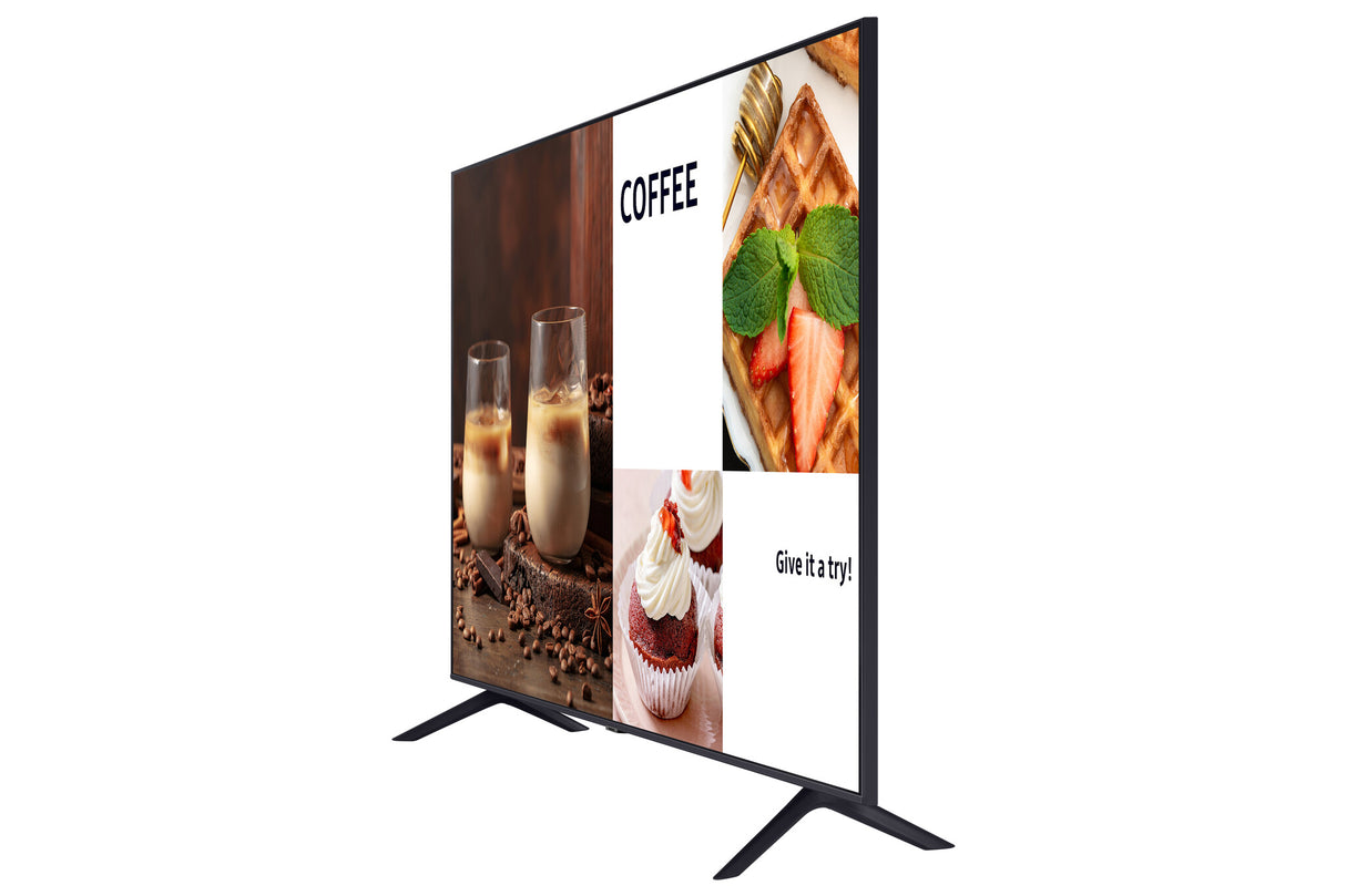 Samsung BE43C-H Digital signage flat panel 109.2 cm (43") LED Wi-Fi 4K Ultra HD Black Built-in processor Tizen 16/7