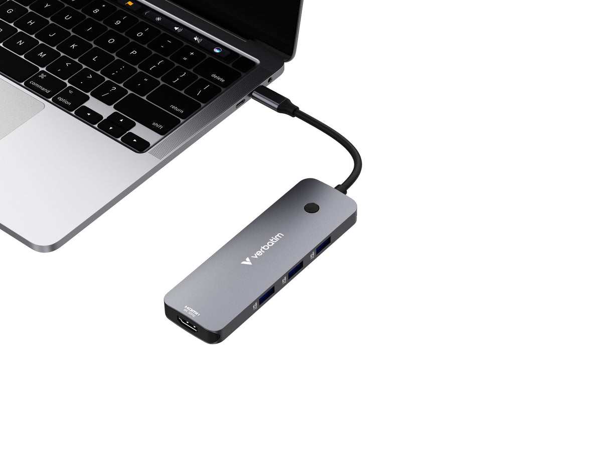 Verbatim CMH-08 USB Type-C 5000 Mbit/s Silver
