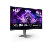 AOC AGON PRO AG276QKD2 computer monitor 67.3 cm (26.5") 2560 x 1440 pixels Quad HD QD-OLED Black, Grey