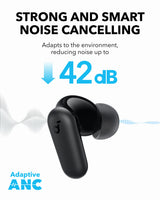 Soundcore R60i Wireless Noise Cancelling Earbuds, Black