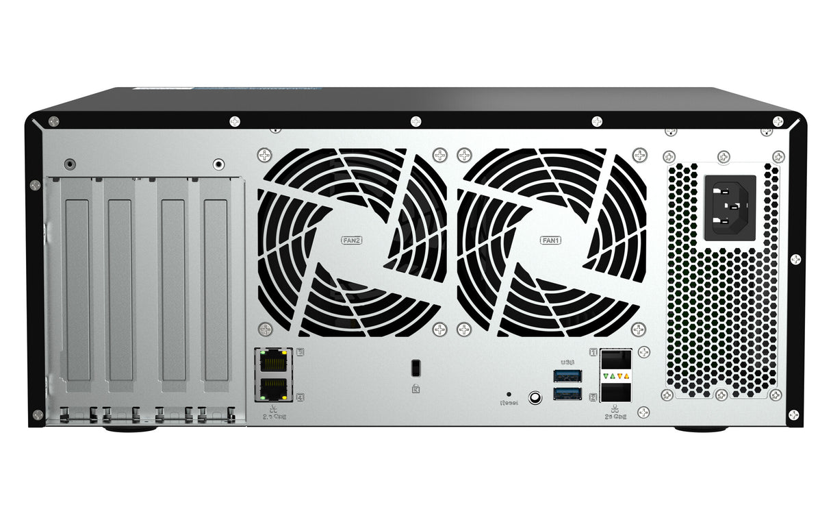QNAP TS-h1290FX NAS Tower EPYC 7302P 128 GB DDR4 0 TB QuTS hero Black