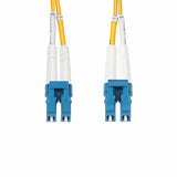 StarTech.com 15m (49.2ft) LC to LC (UPC) OS2 Single Mode Duplex Fiber Optic Cable, 9/125µm, 100G, Bend Insensitive, Low Insertion Loss - LSZH Fiber Jumper Cord