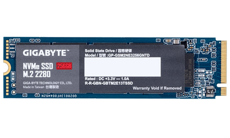 Gigabyte GP-GSM2NE3256GNTD 256 GB M.2 PCIe NVMe Lectura 1700 MB/s Escritura 1100 MB/s 3 años de garantía