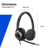 HP Poly Mission 825 Stereo USB Wired Headset (Bulk)