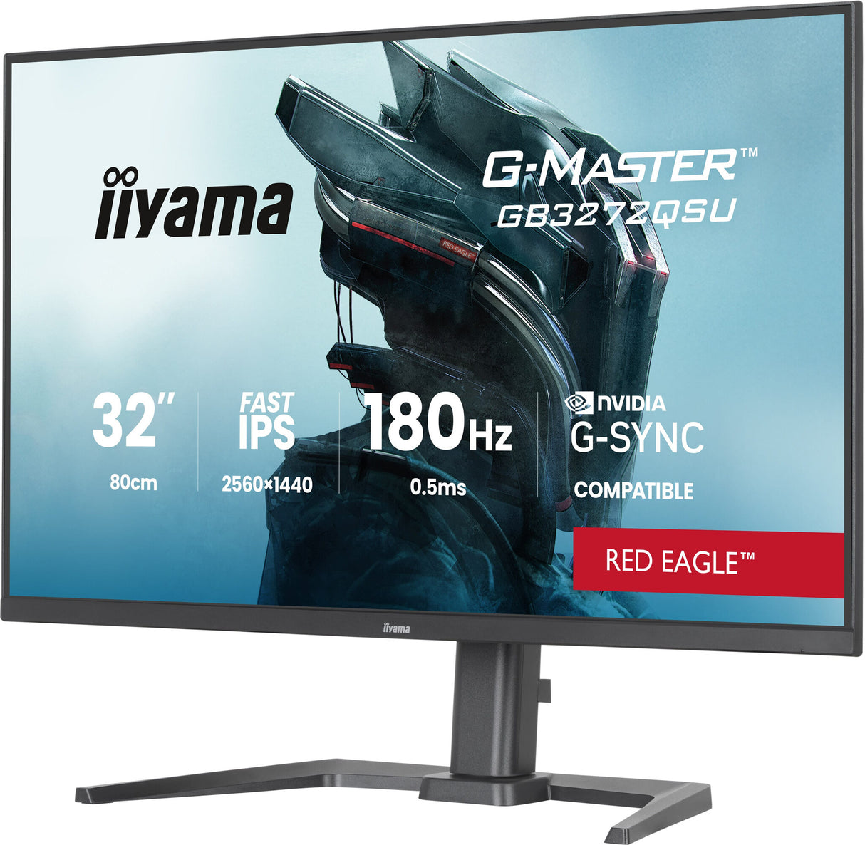 iiyama G-MASTER GB3272QSU-B1 computer monitor 80 cm (31.5") 2560 x 1440 pixels Quad HD LED Black
