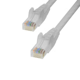 StarTech.com 50cm White Cat6 Ethernet Cable, Snagless, 100W PoE, UTP, 24AWG Pure Bare Copper Wire, RJ45 Network Patch Cord w/Strain Reliefs, Individually Tested