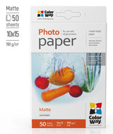 Colorway PM1900504R photo paper A6 Multicolour Matt